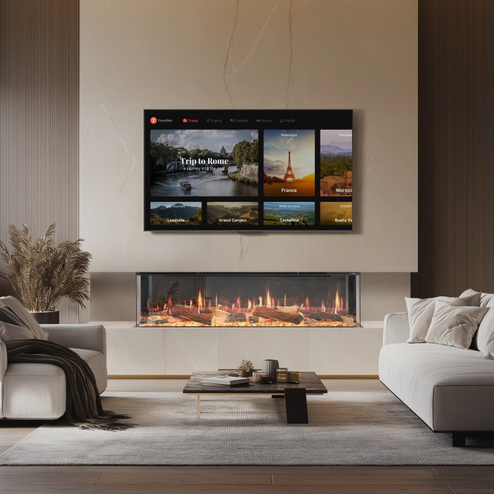 LCD Linear Fireplace